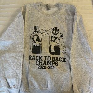Gildan Gray Back to Back Champs Crewneck Sweater